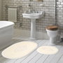 Mijölnir Melek - Crema, Juego de 2 Alfombrillas de Baño Antideslizantes